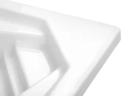 Calmwaters® Eckbadewanne Komplettset 150x150 cm mit Wannenträger, Acrylwanne Curved Wellness, Ab- & Überlaufgarnitur, Duowanne für 2, Sitzbadewanne, Set Sitz-Badewanne komplett, Weiß, 99000091