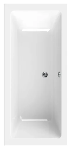 Calmwaters® Premium Badewanne Komplettset 180x80 cm mit Wannenträger & Ablaufgarnitur, Made in EU, Duobadewanne für 2, Set Acryl-Badewanne rechteckig, Moderne Rechteck Badewanne 180 x 80 cm, Weiß, 99000158