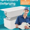 Calmwaters® Premium Badewanne Komplettset 170x75 cm Original, Made in EU, 3in1 Acryl-Badewanne mit Wannenträger & Ablaufgarnitur, Körperformbadewanne, Rechteckbadewanne 170 x 75, 200 l, Weiß, 99000088