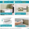 Calmwaters® Rechteck Badewanne Komplettset 170x75 cm mit Wannenträger & Ablaufgarnitur, Körperformwanne, Set Acryl-Badewanne komplett, Rechteckbadewanne Modern Square 170 x 75 cm, Weiß, 99000165