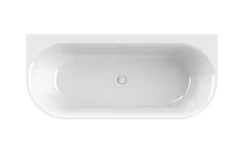 Calmwaters Vorwand-Badewanne 180x80 cm Komplettset Seamless Comfort, fugenloses Design, vormontiert mit Schürze & Ablaufgarnitur, Made in EU, Acryl, 02SL6220
