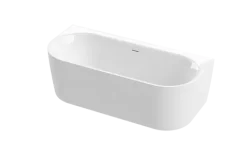 Calmwaters Vorwand-Badewanne 180x80 cm Komplettset Seamless Comfort, fugenloses Design, vormontiert mit Schürze & Ablaufgarnitur, Made in EU, Acryl, 02SL6220