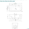 Calmwaters® Vorwand-Badewanne 180x80 cm Komplettset Seamless Comfort, fugenloses Design, vormontiert mit Schürze & Ablaufgarnitur, rechte Ausführung, Made in EU, Acryl, 02SL6222