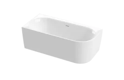 Calmwaters Vorwand-Badewanne 160x75 cm Komplettset Seamless Comfort, fugenloses Design vormontiert mit Schürze & Ablaufgarnitur, rechte Ausführung, Made in EU, Acryl, 02SL6223
