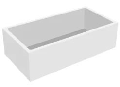 Calmwaters® Wannenträger 180 x 80 cm Modern Select, Passend für Rechteck-Badewanne 180x80 cm, Styroporträger, Schall- und wärmedämmend, Direkt verfliesbar, Badewannenträger in Weiß, 03AX3361