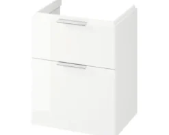 Cersanit Waschtischunterschrank CITY BxHxT 59,4 x 72 x 44,7 cm Frontfarbe weiß