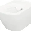 Cersanit Wand-WC Set City Square Tiefspüler ohne Spülrand weiß glänzend mit WC-Sitz, Vorwandelement mechanisch SZWZ1008556282