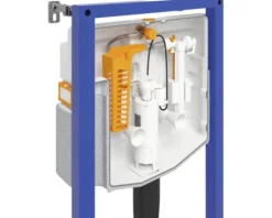 Cersanit Wand-WC Set City Square Tiefspüler ohne Spülrand weiß glänzend mit WC-Sitz, Vorwandelement mechanisch SZWZ1008556282