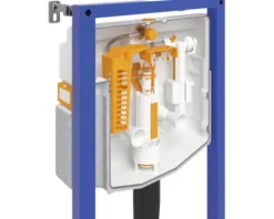 Cersanit Wand-WC Set City Square Tiefspüler ohne Spülrand weiß glänzend mit WC-Sitz, Vorwandelement mechanisch SZWZ1008556282