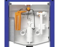 Cersanit Wand-WC Set City Square Tiefspüler ohne Spülrand weiß glänzend mit WC-Sitz, Vorwandelement mechanisch SZWZ1008556282