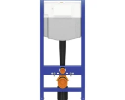 Cersanit Wand-WC Set City Square Tiefspüler ohne Spülrand weiß glänzend mit WC-Sitz, Vorwandelement mechanisch SZWZ1008556282