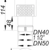 Dallmer Rohrbelüfter DallVent Mini DN 40/50, 1 1/2, 1289838