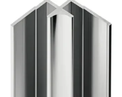 Decodesign Eckverbinder Ecke chrom H:2550 mm