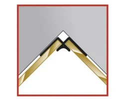 Decodesign Eckverbinder in Ecke alu H:2100 mm