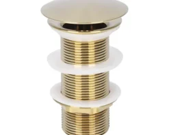Design Schaftventil Alwaysopen lang 1 1/4" matt gold