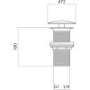 Design Schaftventil Alwaysopen lang 1 1/4" rot kupfer