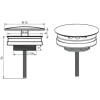 Design Schaftventil 1 1/4" matt gold