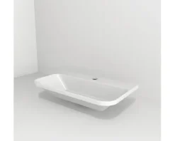 Devo Möbelwaschtisch Gloria 2.0 70 x 42 cm mit Hahnloch weiß mit Beschichtung UM-GLORIA70