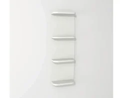 Devo Hängeregal Oval BxHxT 34 x 94 x 13.8 cm weiß