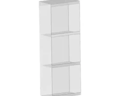 Devo Hängeregal zu Spiegelschrank Etna 2.0 BxHxT 25 x 70 x 16 cm schwarz