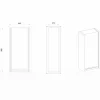 Devo Hängeschrank mit 1 Tür Gloria 2.0 links BxHxT 40 x 86 x 21 cm premium white supermatt glatt