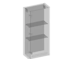 Devo Hängeschrank mit 1 Tür Gloria 2.0 links BxHxT 40 x 86 x 21 cm premium white supermatt glatt
