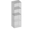 Devo Hängeschrank offen Sonus 2.0 BxHxT 38 x 124.5 x 28 cm fjord