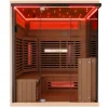 Dewello® Infrarotkabine Infrarotsauna KENORA 160cm x 120cm inkl. 7 Vollspektrumstrahler, 3 Karbonstrahler, LED