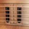 Dewello® Infrarotkabine Infrarotsauna HAMLIN 130cm x 105cm inkl. 5 Keramikstrahler, Karbon Karbonstrahler, Farblicht