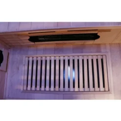 Dewello® Infrarotkabine Infrarotsauna HAMLIN 130cm x 105cm inkl. 5 Keramikstrahler, Karbon Karbonstrahler, Farblicht