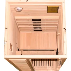 Dewello® Infrarotkabine Infrarotsauna HAMLIN 90cm x 90cm inkl. 4 Vollspektrumstrahler, Karbonstrahler, 1 Person, LED