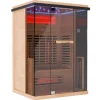 Dewello® Infrarotkabine Infrarotsauna KENORA 130cm x 105cm inkl. 5 Vollspektrumstrahler, 3 Karbonstrahler, LED