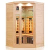 Dewello® Infrarotkabine Infrarotsauna LAKEFIELD 120cm x 120cm inkl. 5 Vollspektrumstrahler, 5 Karbonstrahler, 2 Personen