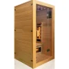 Dewello® Infrarotkabine Infrarotsauna MILTON 90cm x 90cm inkl. 4 Vollspektrumstrahler, Karbonstrahler, 1 Person, LED