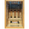 Dewello® Infrarotkabine Infrarotsauna MILTON 135cm x 105cm inkl. 6 Vollspektrumstrahler, Karbonstrahler, 2 Personen, LED