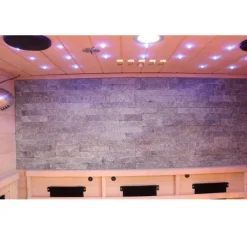 Dewello® Infrarotkabine Infrarotsauna MILTON 135cm x 105cm inkl. 6 Vollspektrumstrahler, Karbonstrahler, 2 Personen, LED