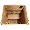 Dewello® Infrarotkabine Infrarotsauna TORONTO 127cm x 106cm inkl. 4 Vollspektrumstrahler, 4 Karbonstrahler, 4 Personen