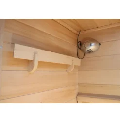 Dewello® Infrarotkabine Infrarotsauna WINDSOR 90cm x 90cm inkl. 4 Keramikstrahler, Karbonstrahler und Zubehör, 1 Person