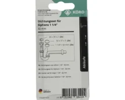 Dichtungssortiment für Geruchverschluss1 1/4"