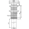 Differnz Aufsatzwaschbecken RVS 40 x 40 cm silver matt mit Beschichtung 38.010.75