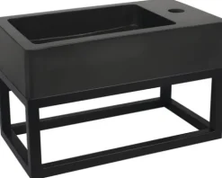 Differnz Handwaschbecken Hura L 40 x 22 cm Basaltstein