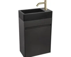 Differnz Handwaschbecken Hura L 40 x 22 cm Basaltstein