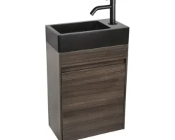 Differnz Handwaschbecken Hura L 40 x 22 cm Basaltstein