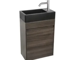 Differnz Handwaschbecken Hura L 40 x 22 cm Basaltstein
