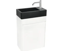 Differnz Handwaschbecken Hura L 40 x 22 cm Basaltstein