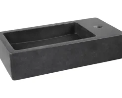 Differnz Handwaschbecken Hura L 40 x 22 cm Basaltstein