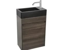 Differnz Handwaschbecken Hura L 40 x 22 cm Basaltstein