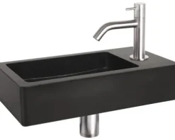 Differnz Handwaschbecken Hura L 40 x 22 cm Basaltstein