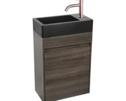 Differnz Handwaschbecken Hura L 40 x 22 cm Basaltstein