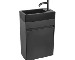 Differnz Handwaschbecken Hura L 40 x 22 cm Basaltstein